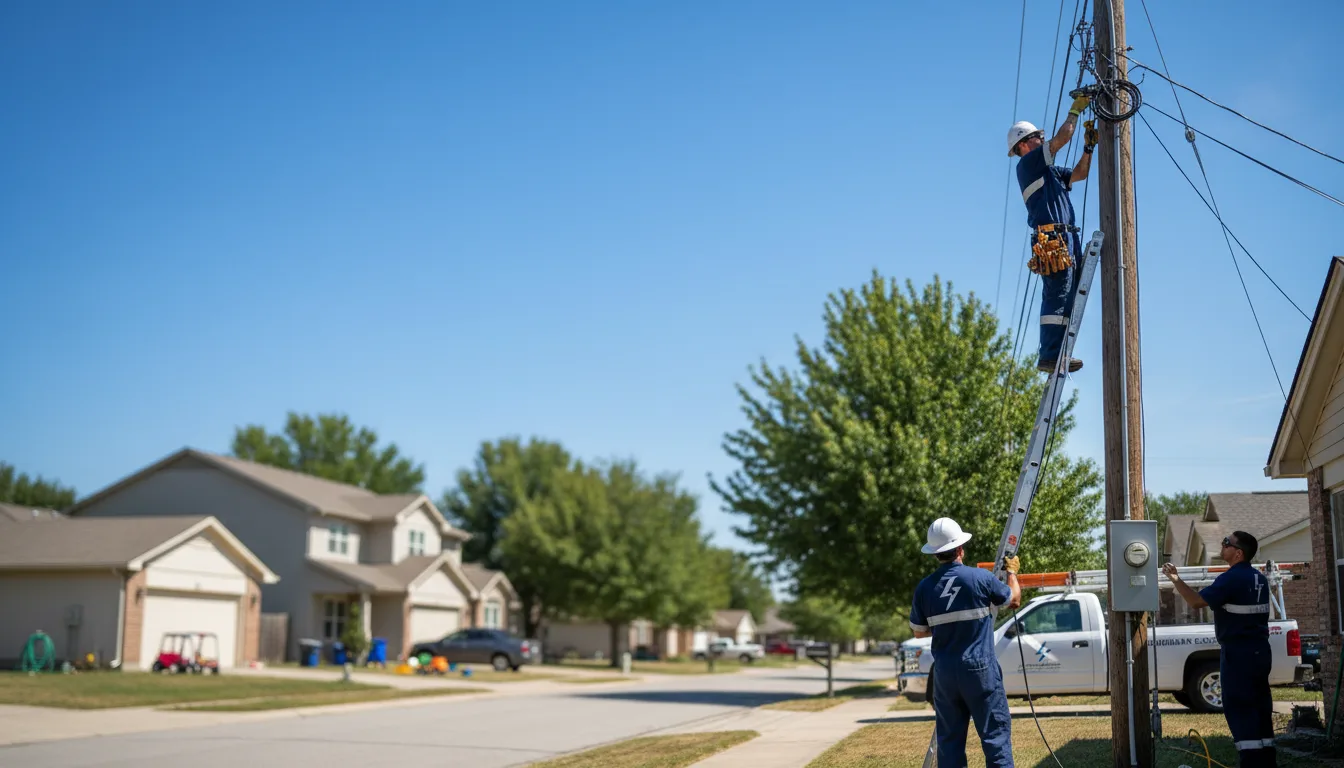 Residential electrician providing installation services in La Madera, NM